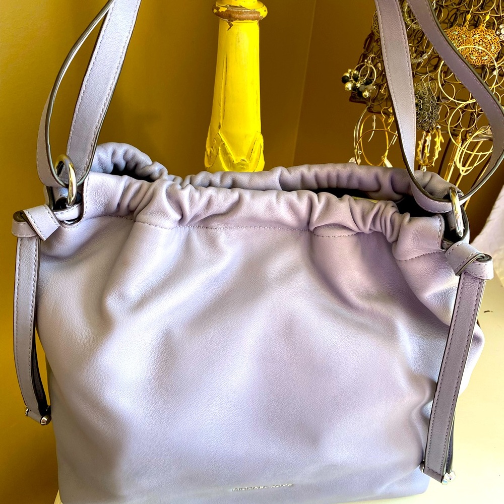 Michael Kors Lavender Drawstring Bag